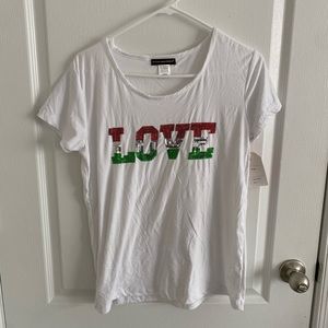Not a morning person “LOVE” shirt size L NWT🤩